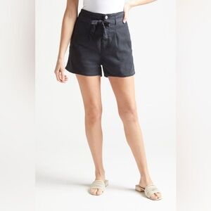 Hudson Paperbag Shorts- Black- Size 30